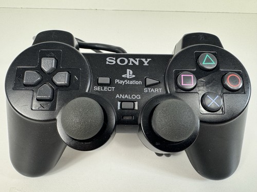 Black dual shock controller - dual,