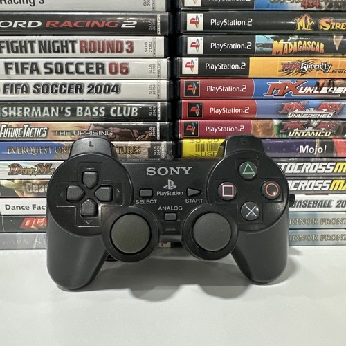 Sony ps2 black wired - ps2,